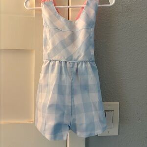 TBBC girls 2t Blue and Pink Romper